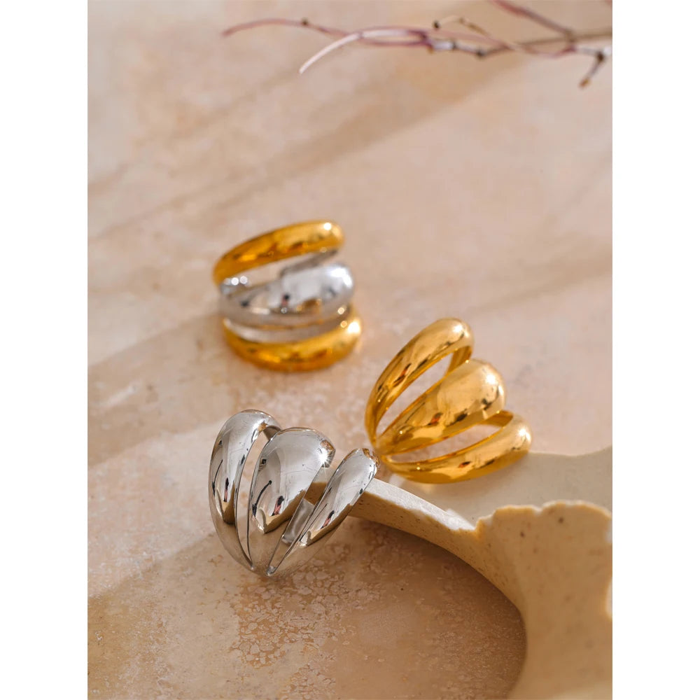 Layered dome ring, styled shot – Charmhabit