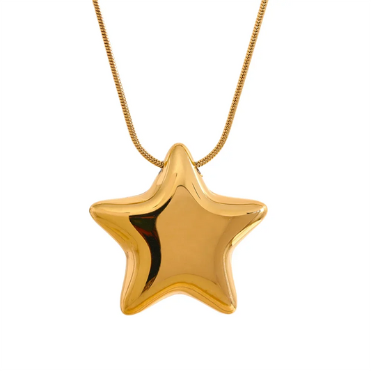 Sternkette in Goldfarben auf hellem Hintergrund – Charmhabit
