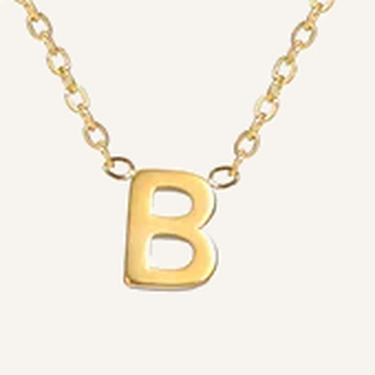 Initialenkette, Buchstabe B, goldfarben – Charmhabit