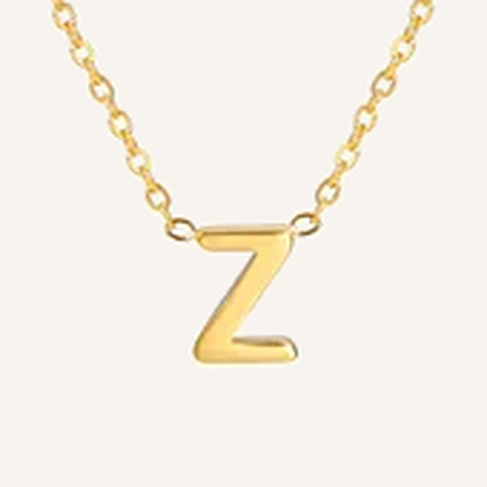 Initialenkette, Buchstabe Z, goldfarben – Charmhabit