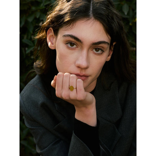 Birth flower ring, worn – Charmhabit