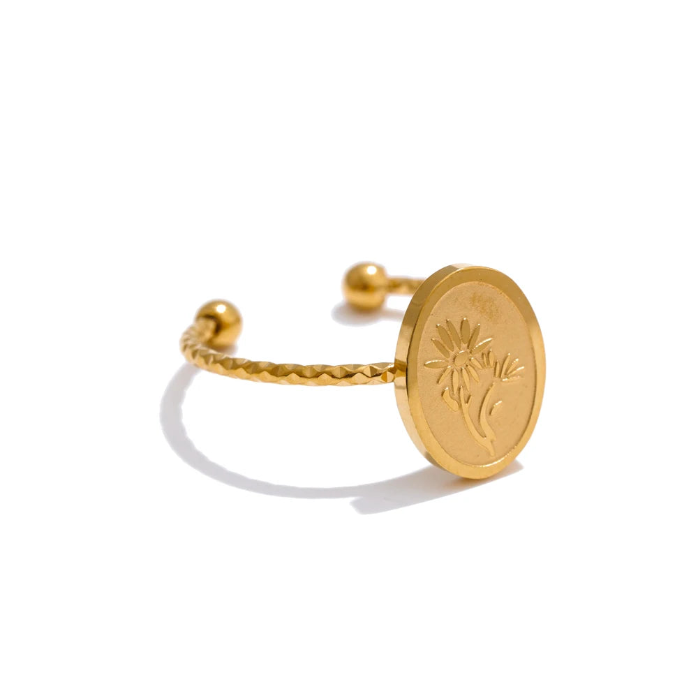 Birth flower ring, September – Charmhabit