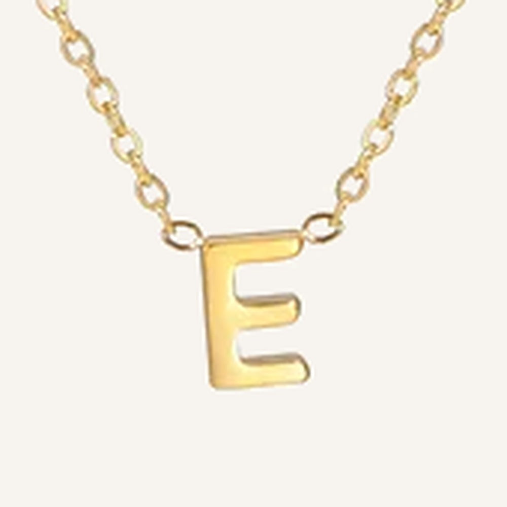 Initialenkette, Buchstabe E, goldfarben – Charmhabit