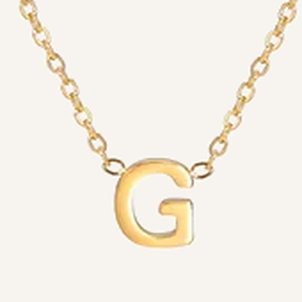 Initialenkette, Buchstabe G, goldfarben – Charmhabit