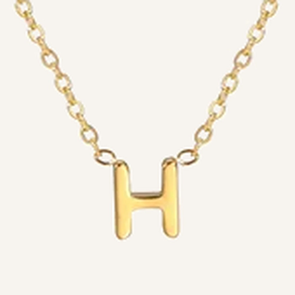 Initialenkette, Buchstabe H, goldfarben – Charmhabit
