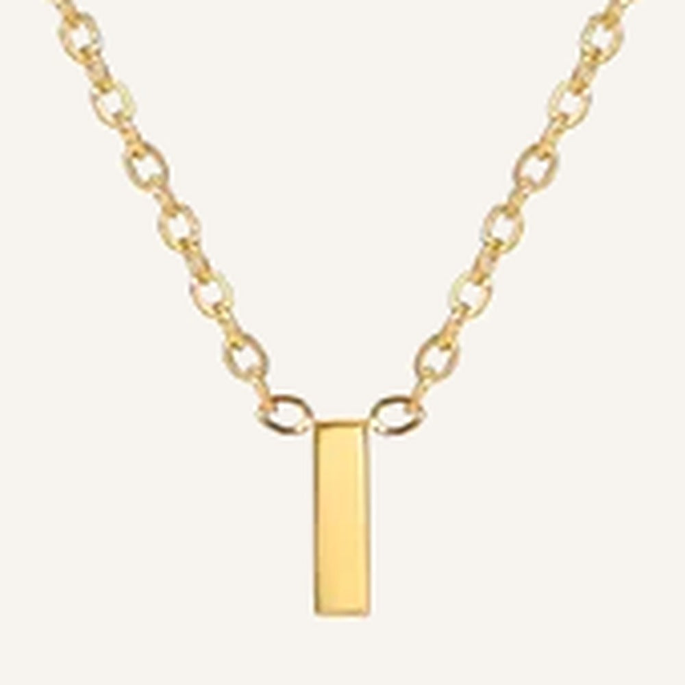 Initialenkette, Buchstabe I, goldfarben – Charmhabit