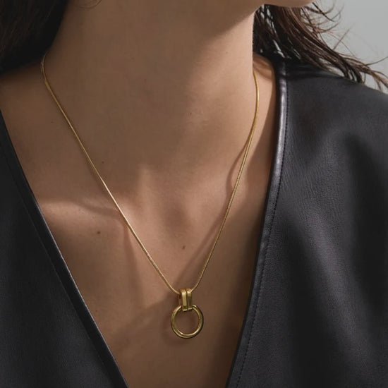 slangenketting-ronde-ringhanger