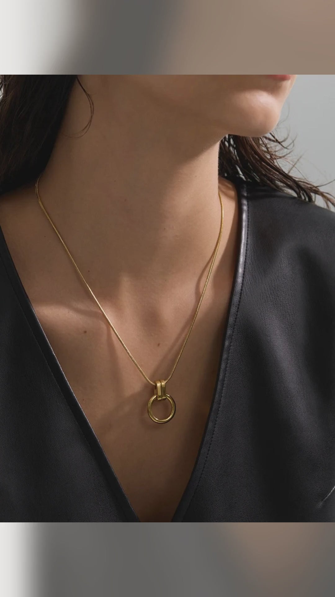 slangenketting-ronde-ringhanger