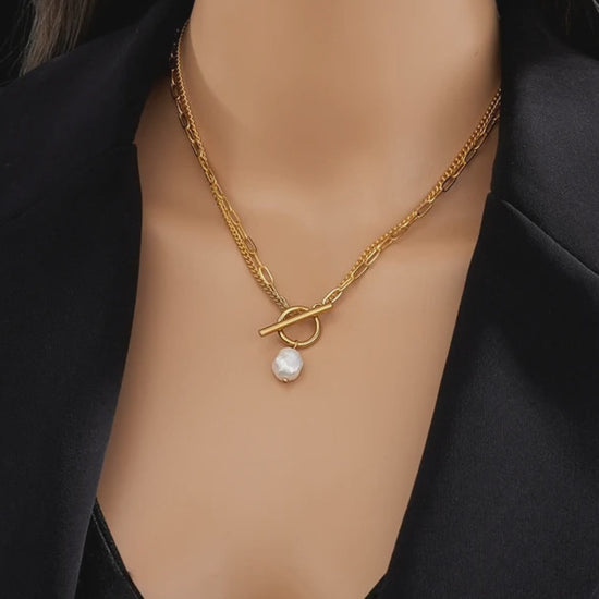 dubbele-ketting-parelhanger-t-sluiting