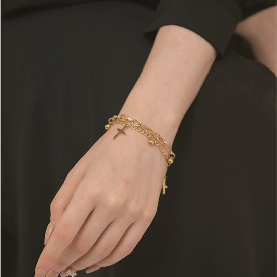 armband-kruisjes-gelaagd