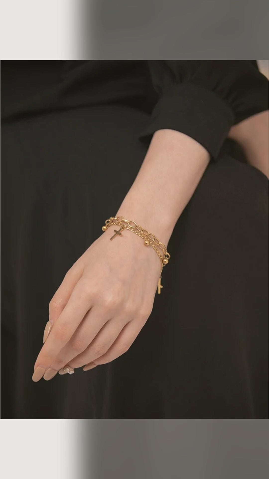 armband-kruisjes-gelaagd